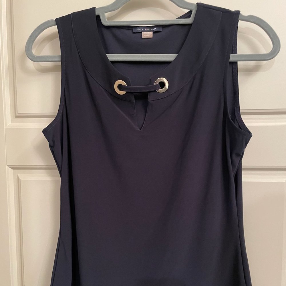 Tommy Hilfiger - Small S - Navy Blue Sleeveless Top
